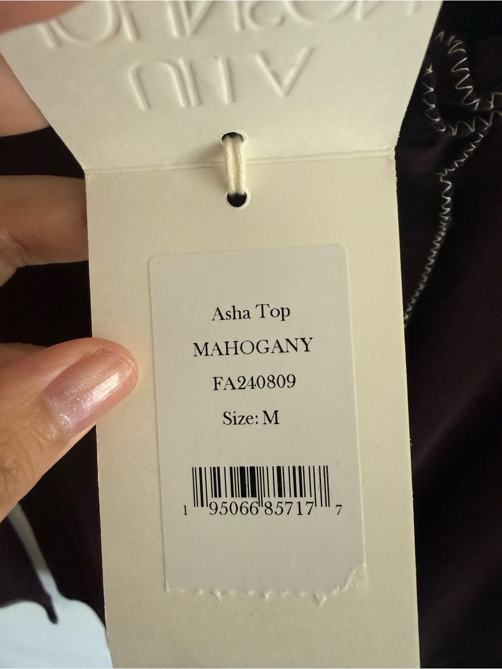 Ulla Johnson Asha Top Mahogany, new with tag - Picture 4 of 7